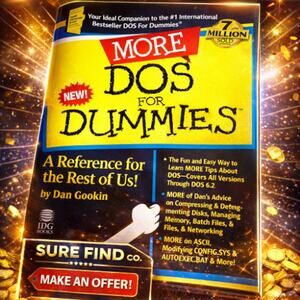 More DOS For Dummies by Dan Gookin (Paperback) ISBN 1568840462 Advanced Tips